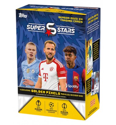 TOPPS UEFA SUPERSTARS SEASON 2023/2024 JALGPALLIKAARDID BLASTER BOX